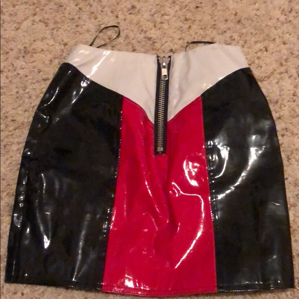 LF leather skirt